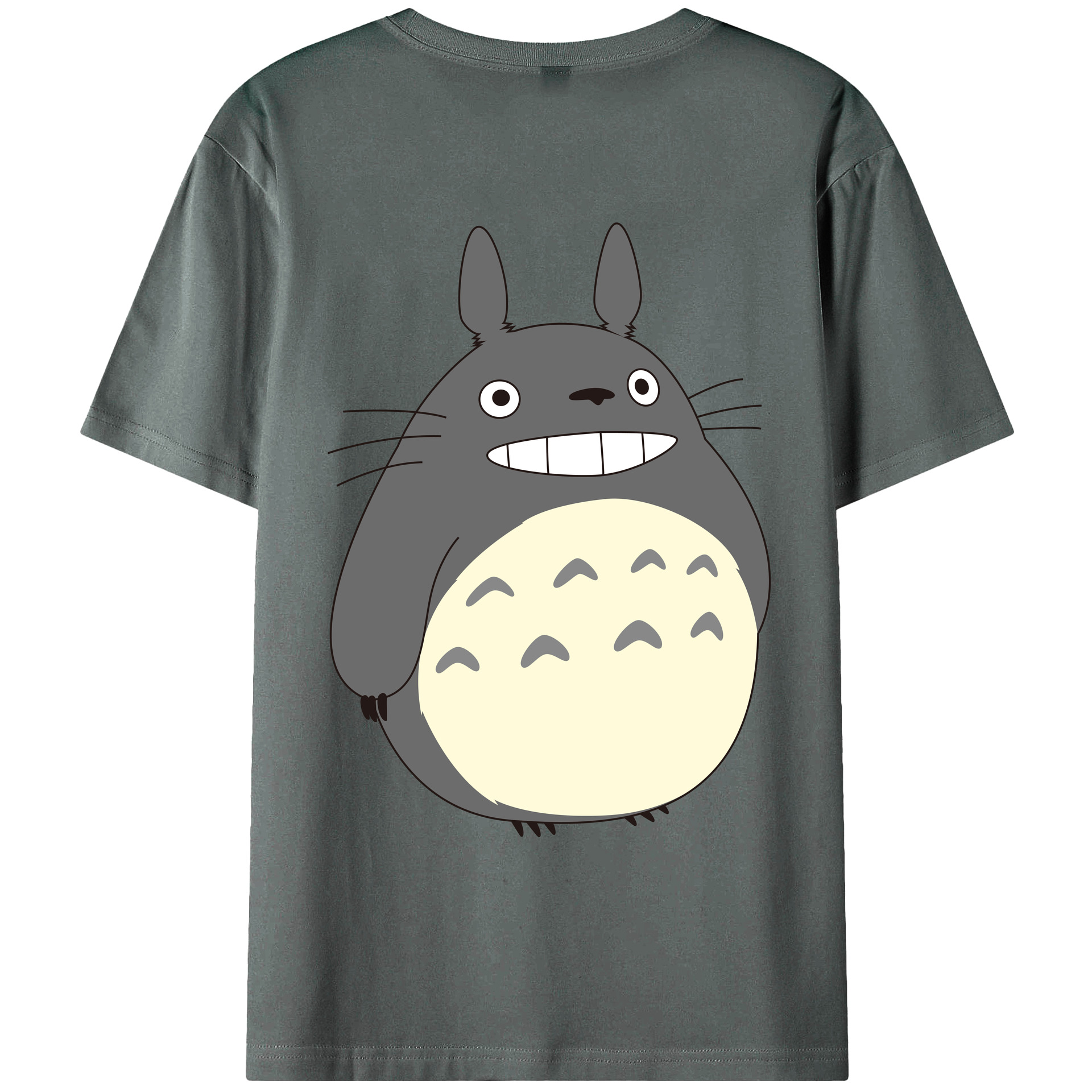 （画像用） となりのトトロ 草壁メイ 草壁サツキ My Neighbor Totoro Satsuki Kusakabe Mei Kusakabe 綿100％ メンズ半袖Tシャツ（バックプリント） 通気性